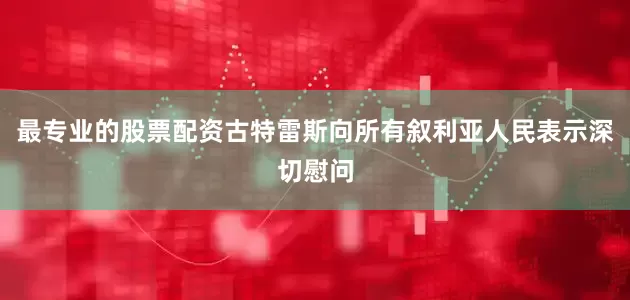 最专业的股票配资古特雷斯向所有叙利亚人民表示深切慰问